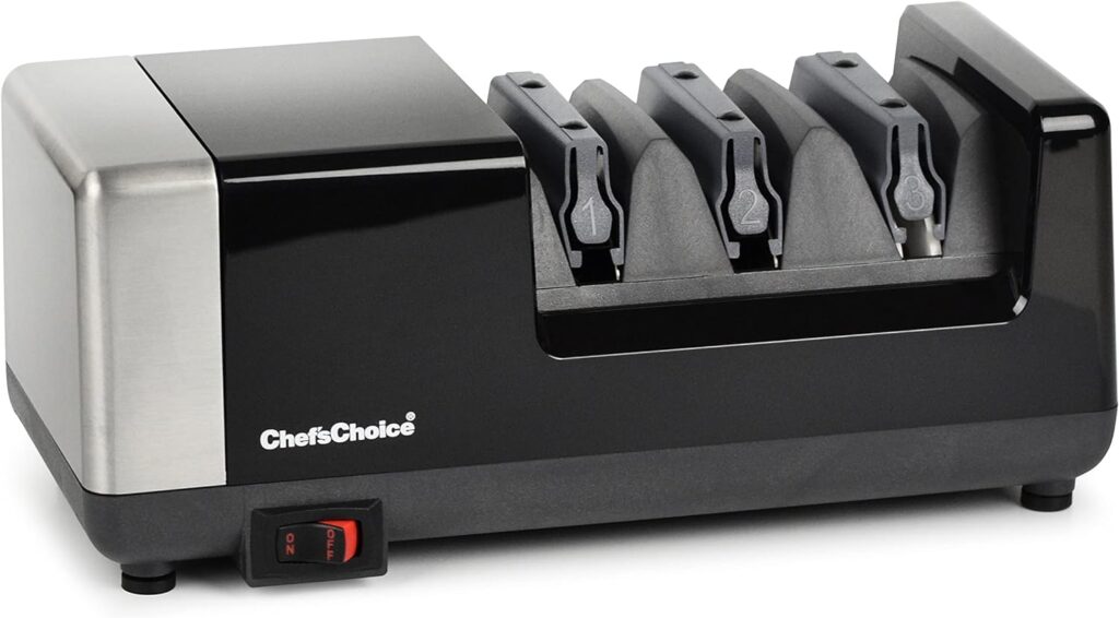 Chefs Choice Precision Edge 14 Degree Electric Knife Sharpener, Black  Stainless Steel