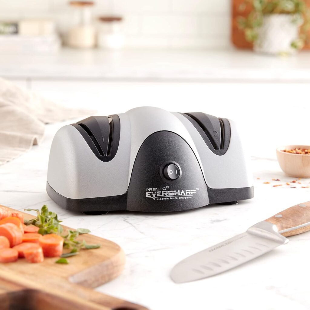 Presto EverSharp, 2-Stage System Electric Knife Sharpener, No Size, Black