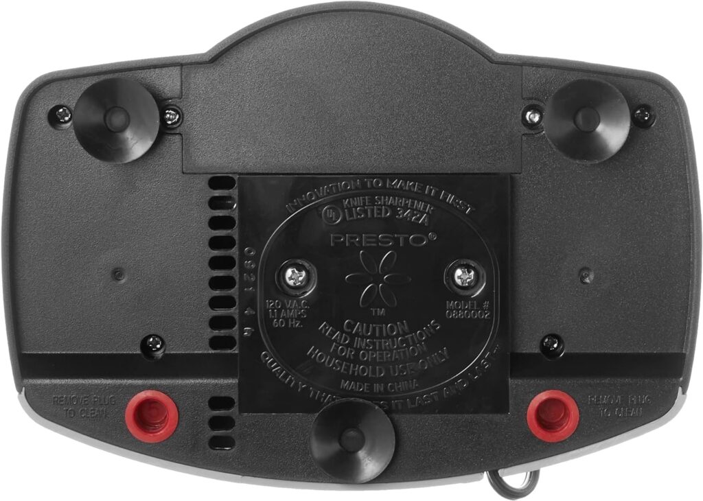 Presto EverSharp, 2-Stage System Electric Knife Sharpener, No Size, Black
