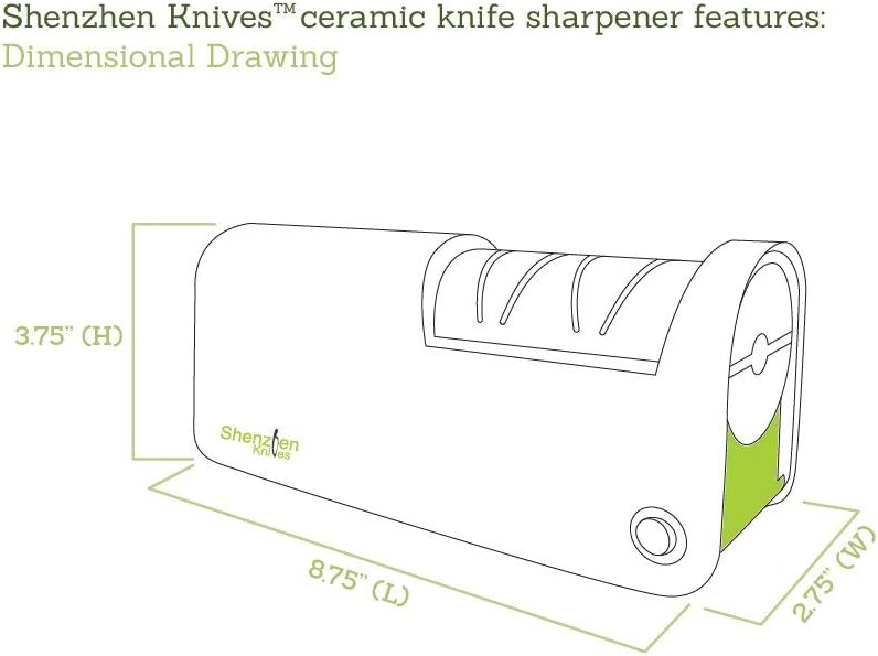 Electric Diamond Knife Sharpener Tool for Ceramic Knives and Stainless Steel Knives AND Electric Diamond Knife Sharpener Replacement Cartridge